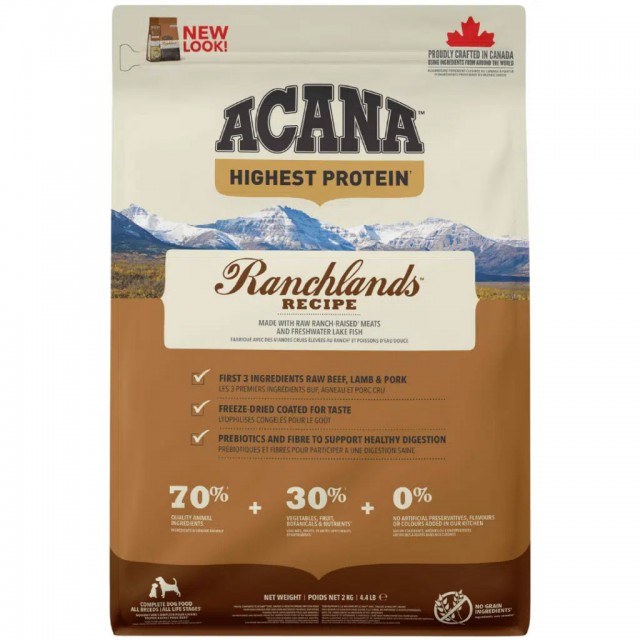 Acana Regionals Ranchlands Tüm Irk ve Yaşam Evreleri İçin Köpek Maması 2 Kg