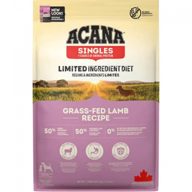 Acana Singles Grass-Fed Lamb Tüm Irklar ve Yaşam Evreleri İçin Köpek Maması 6 Kg