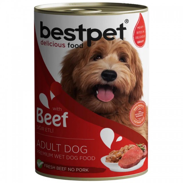 Bestpet Beef Biftekli Yetişkin Köpek Konservesi Gravy 400 Gr