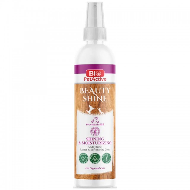 Bio PetActive Beauty Shine Kedi ve Köpekler İçin Tüy Parlatıcı Bakım Spreyi 100 ML