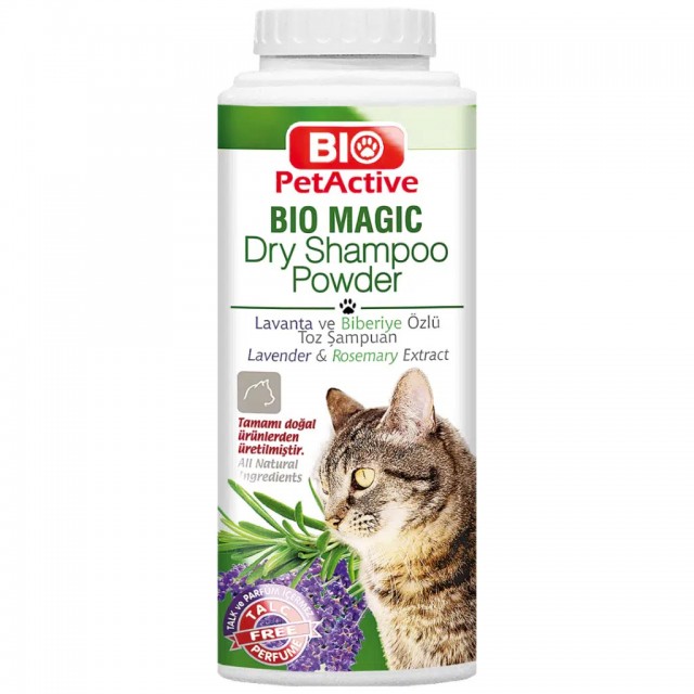 Bio PetActive Bi̇o Magi̇c Lavanta ve Biberiye Özlü Kedi Toz Şampuanı 150 Gr
