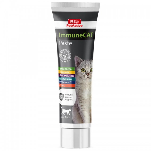 Bio PetActive ImmuneCat Kediler İçin Bağışıklık Sistemi Destekleyici Paste 100 ML