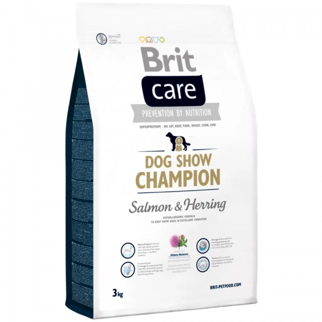Brit Care Hypoallergenic Dog Cow Champion Somonlu ve Ringa Balıklı Köpek Maması 3 Kg