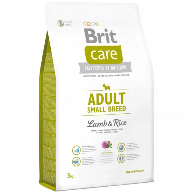 Brit Care Hypoallergenic Kuzu Etli Küçük Irk Yetişkin Köpek Maması 3 Kg