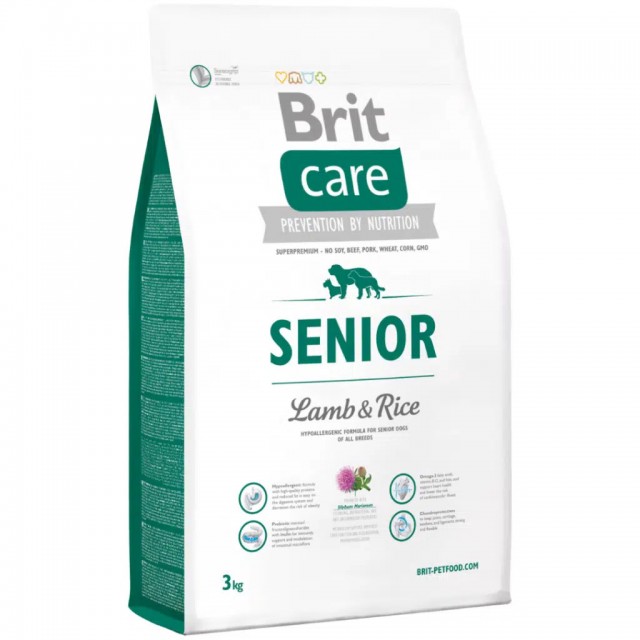 Brit Care Hypoallergenic Senior Kuzu Etli Yaşlı Köpek Maması 3 Kg
