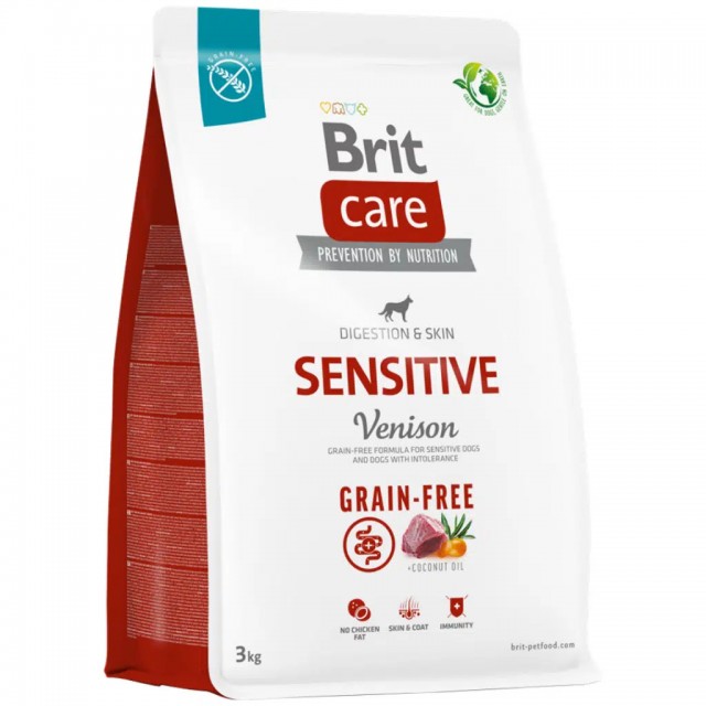 Brit Care Sensitive Tahılsız Geyik Etli Yetişkin Köpek Maması 3 Kg