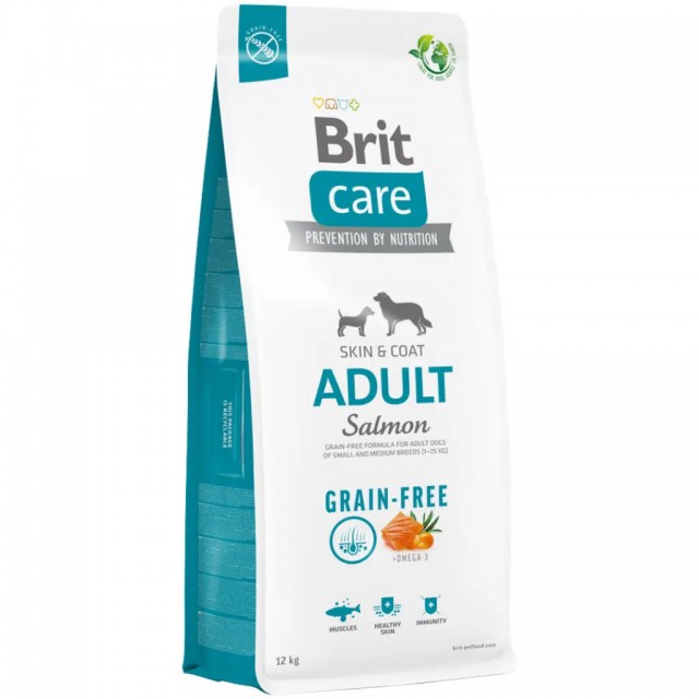 Brit Care Skin & Coat Tahılsız Somonlu Deri ve Tüy Hassasiyeti Olan Yetişkin Köpek Maması 12 Kg