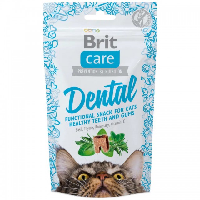 Brit Care Functional Snack Dental Diş Sağlığı İçin Tahılsız Kedi Ödülü 50 Gr