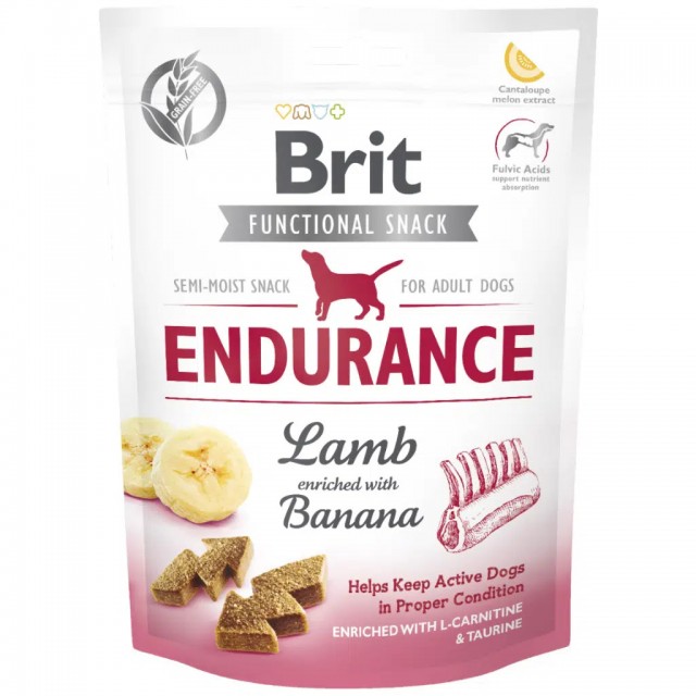Brit Care Functional Snack Endurance Kuzu Etli ve Muzlu Köpek Ödülü 150 Gr
