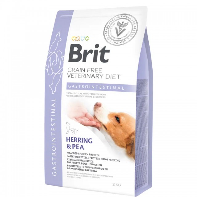 Brit Veterinary Diets Grain Free Gastrointestinal Sindirim Sistemi Destekleyici Tahılsız Köpek Maması 2 Kg