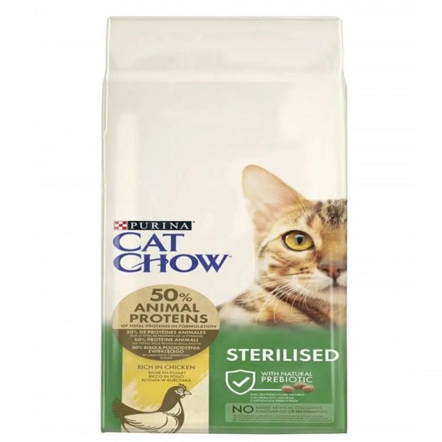 Cat Chow Sterilised Tavuklu Kısırlaştırılmış Kedi Maması 15 Kg