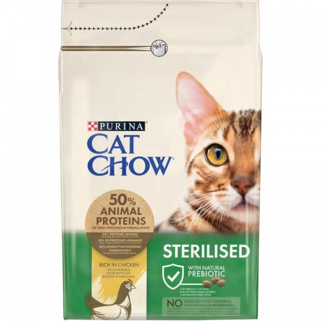 Cat Chow Sterilised Tavuklu Kısırlaştırılmış Kedi Maması 3 Kg