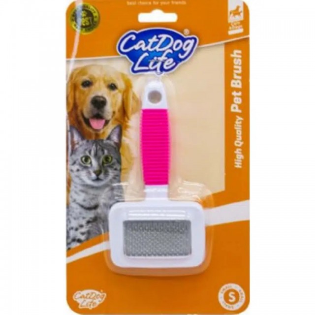 CatDogLife Kediler ve Köpekler İçin İnce Telli Fırça Small