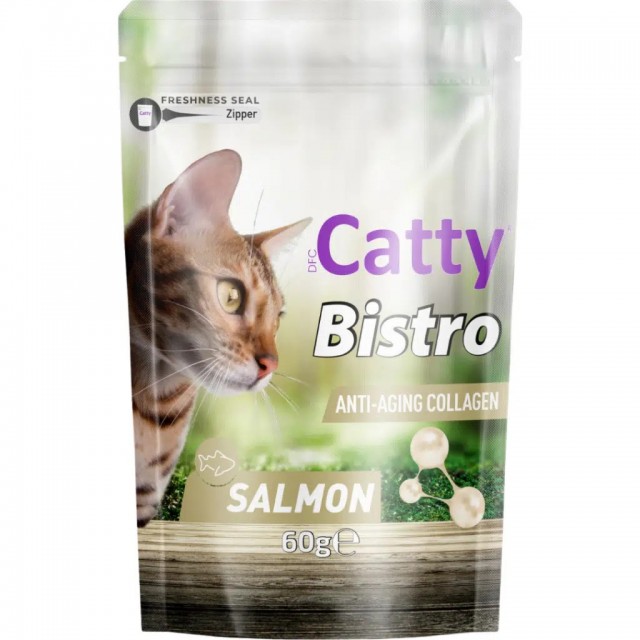 Catty Bistro Anti-Aging Collagen Somonlu Kedi Ödülü 60 Gr
