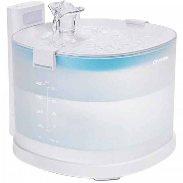 Cheerble E1 Plastik Hazneli Otomatik Kedi Su Pınarı 2 Litre