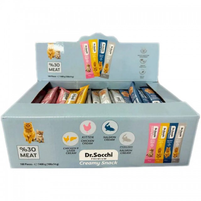 Dr.Sacchi Creamy Karışık Krema Kedi Ödülü 100x14 Gr