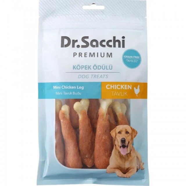 Dr.Sacchi Premium Mini Tavuk Butlu Tahılsız Köpek Ödülü 115 Gr