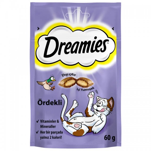 Dreamies İçi Dolgulu Ördekli Kıtır Kedi Ödül Maması 60 Gr