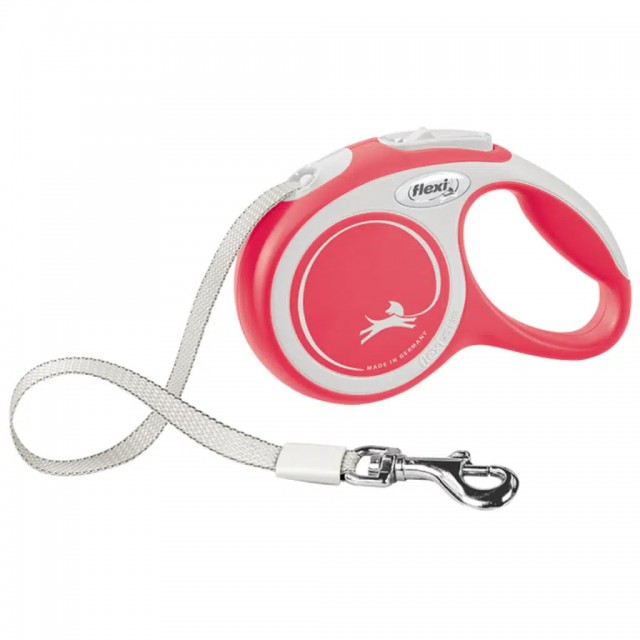 Flexi New Comfort Otomatik Şerit Gezdirme Kayışı 5 Metre Small Kırmızı