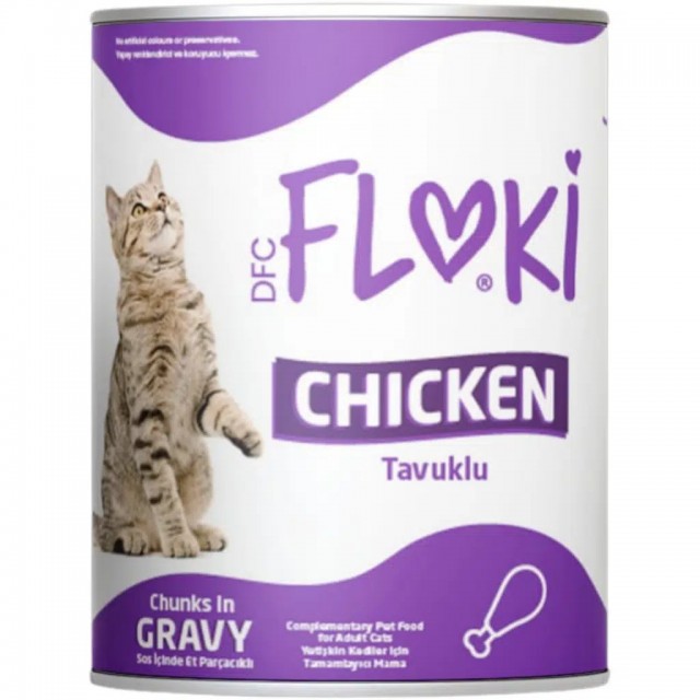 Floki Sos İçinde Tavuklu Yetişkin Kedi Konservesi 400 Gr