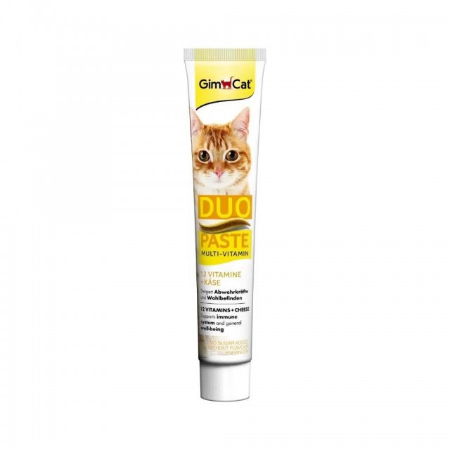 GimCat Multi Vitamin Duo Paste Peynir + 12 Vitaminli 50 Gr