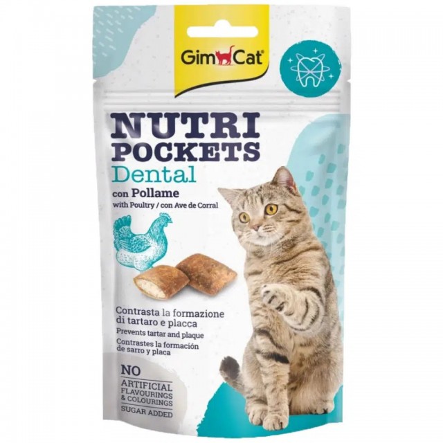 GimCat Nutri Pockets Dental Kedi Ödülü 60 Gr