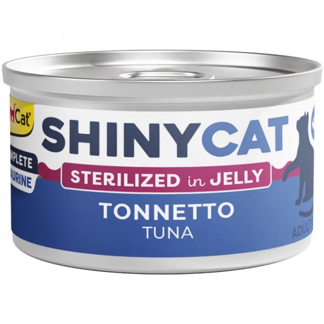 GimCat Shinycat Jelly Jöle İçinde Sterilised Ton Balıklı Kısırlaştırılmış Kedi Konservesi 70 Gr