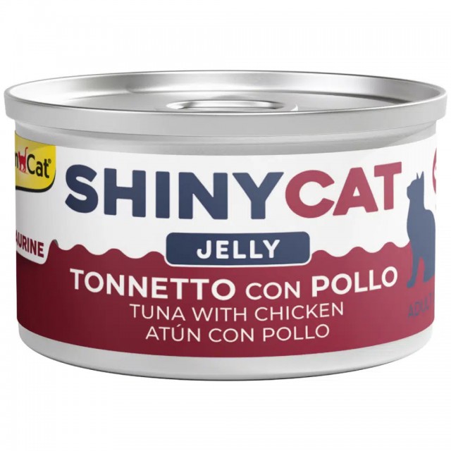 GimCat Shinycat Jelly Jöle içinde Ton Balıklı ve Tavuklu Yetişkin Kedi Konservesi 70 Gr