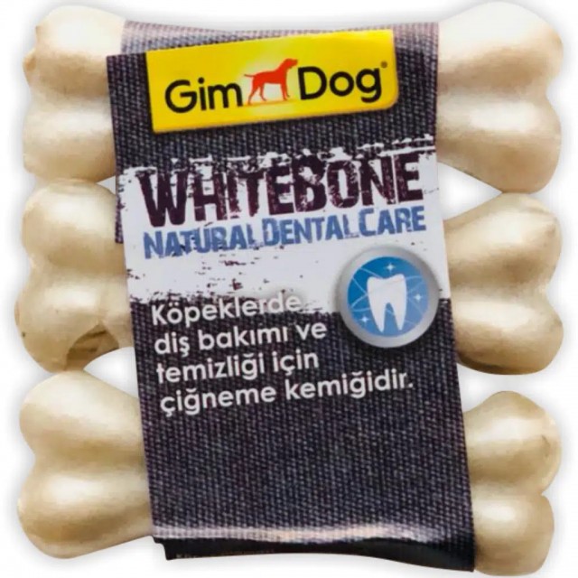 GimDog Whitebone Press Kemik Köpek Ödülü 3 Lü Paket 60 Gr