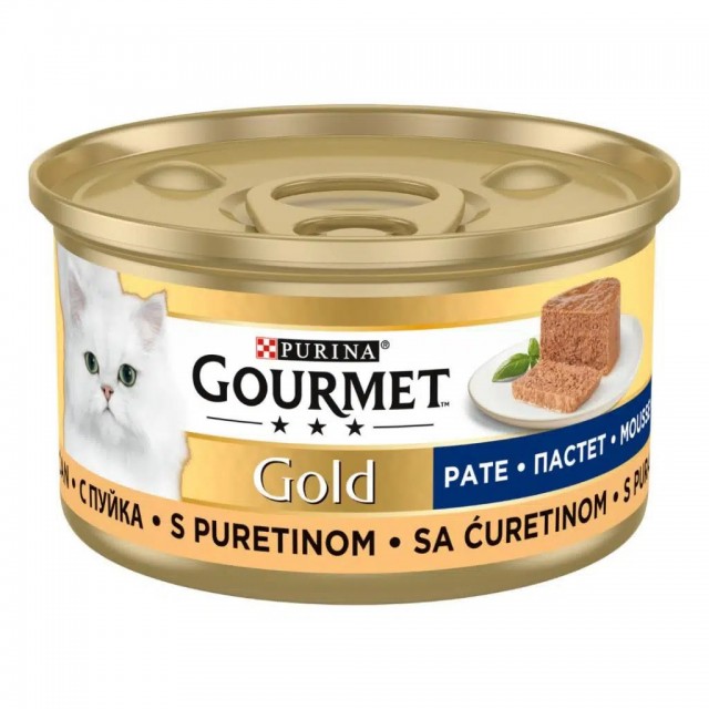 Gourmet Gold Kıyılmış Hindi Etli Kedi Konservesi 85 Gr