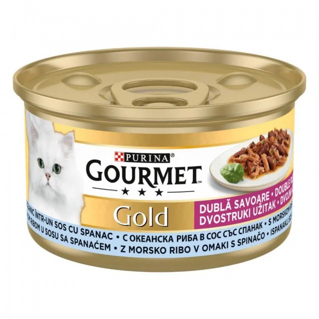 Gourmet Gold Okyanus Balıklı ve Sebzeli Kedi Konservesi 85 Gr