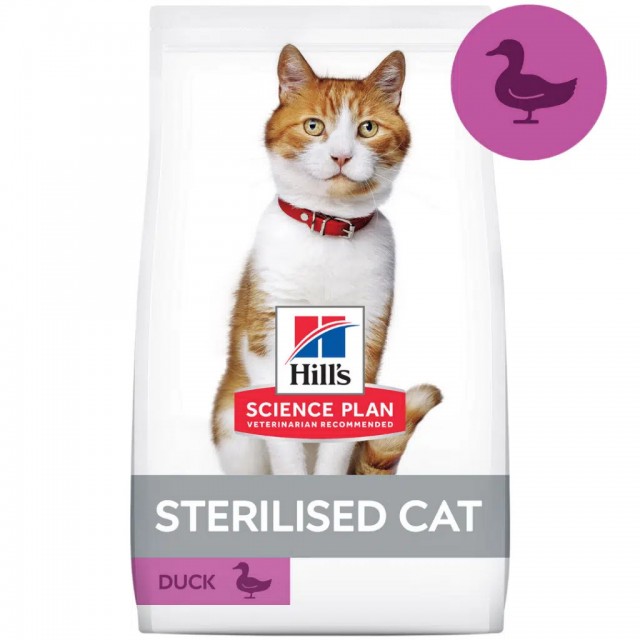 Hill's SCIENCE PLAN Ördekli Kısırlaştırılmış Yetişkin Kedi Maması 3 Kg