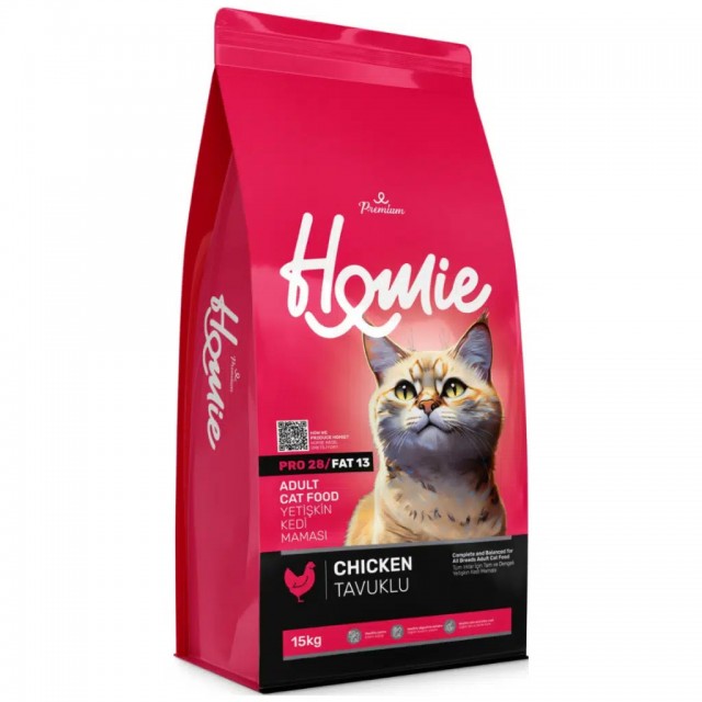 Homie Premium Tavuklu Yetişkin Kedi Maması 15 Kg
