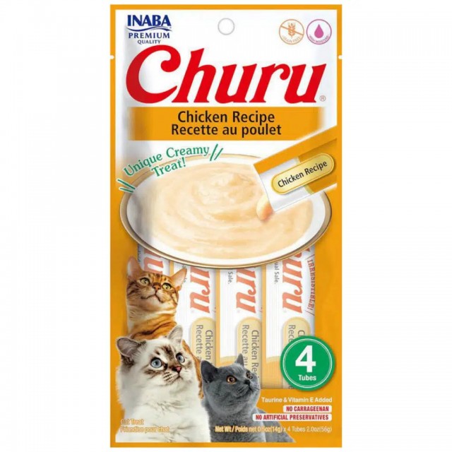 inaba Ciao Churu Cream Tavuklu Krema Kedi Ödülü 4x14 Gr