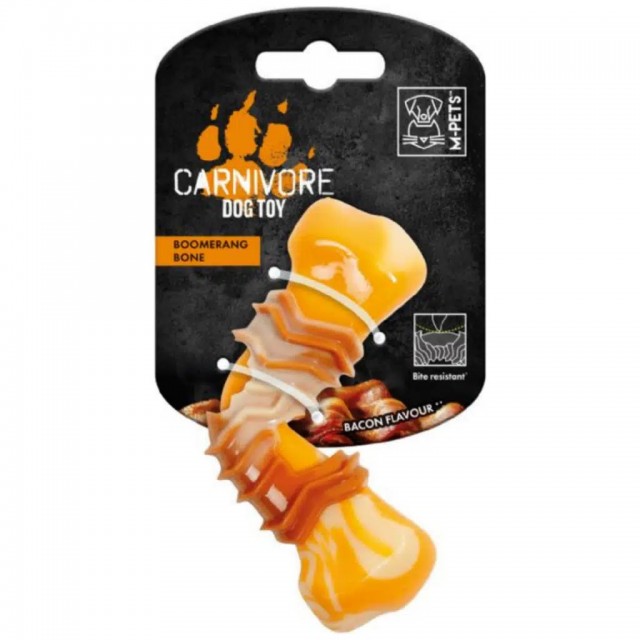 M-PETS Carnivore Dog Toy Boomerang Bone Pastırma Aromalı Köpek Oyuncağı
