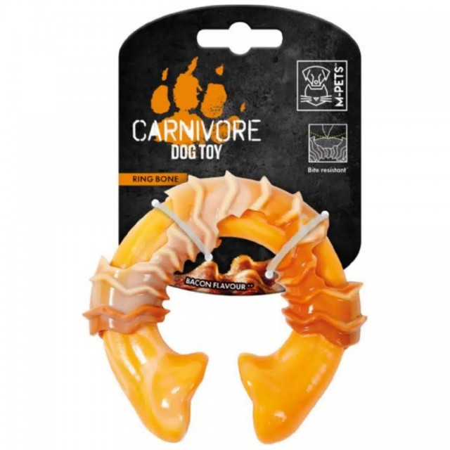M-PETS Carnivore Dog Toy Ring Bone Pastırma Aromalı Köpek Oyuncağı