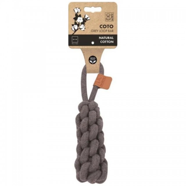 M-PETS Coto Grey Loop Bar Örgü Köpekler İçin Oyuncak 22.00 Cm