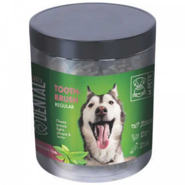 M-PETS Dental Snack Green Tea Tooth Brush Medium Köpek Ödülü 330 Gr