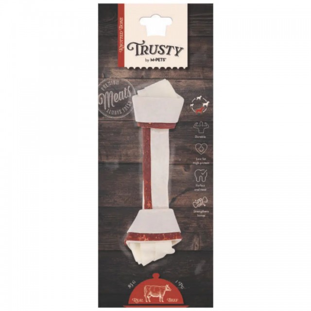 M-PETS Trusty Beef Düğümlü Kemik Köpek Ödülü 85 Gr