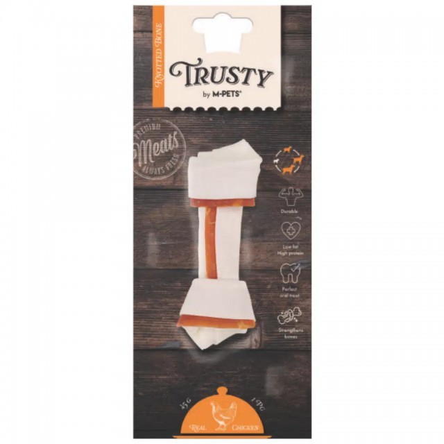 M-PETS Trusty Chicken Düğümlü Kemik Köpek Ödülü 45 Gr
