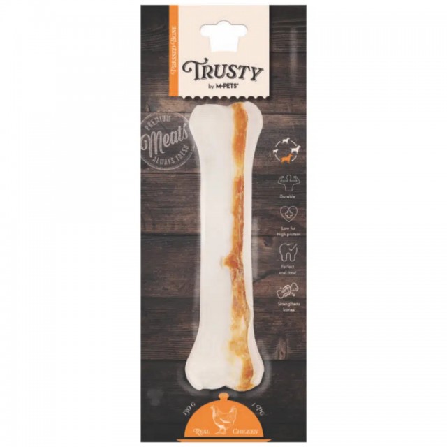 M-PETS Trusty Chicken Press Kemik Köpek Ödülü 130 Gr