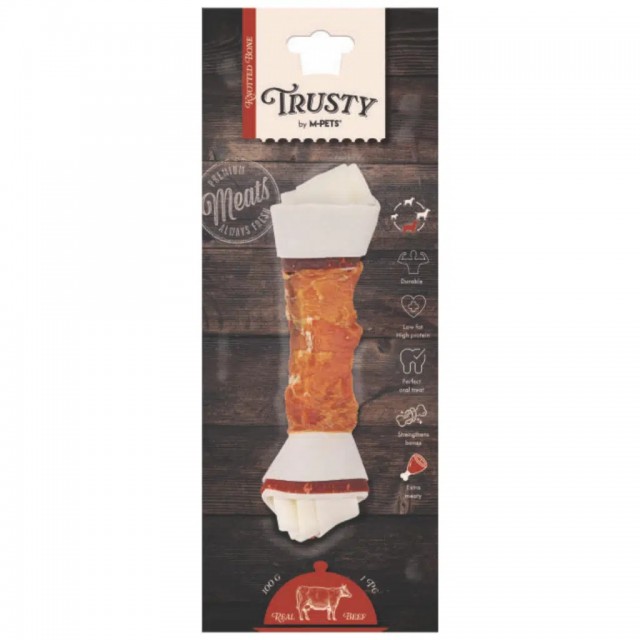 M-PETS Trusty Extra Beef Düğümlü Kemik Köpek Ödülü 100 Gr