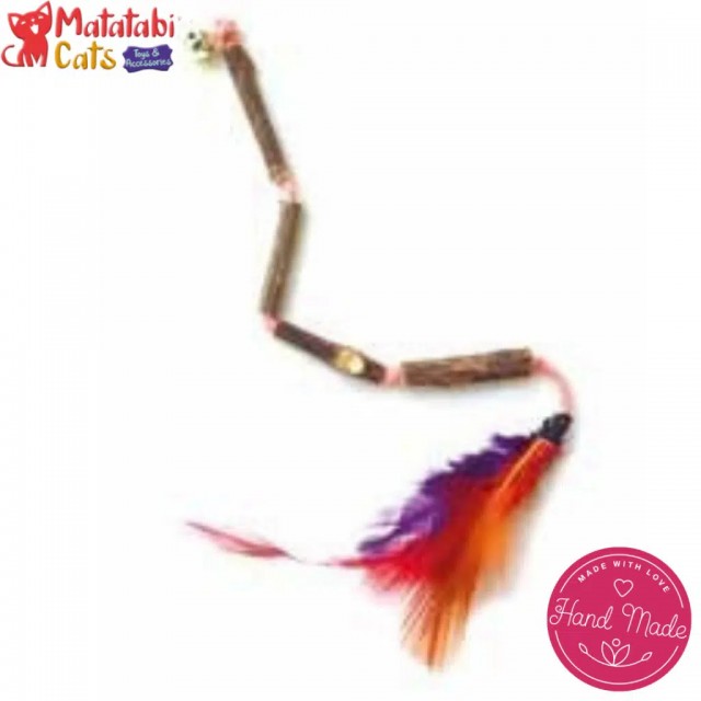 Matatabi Cats İpli Tüylü Çubuk Kedi Oyuncağı 0.7x27 Cm