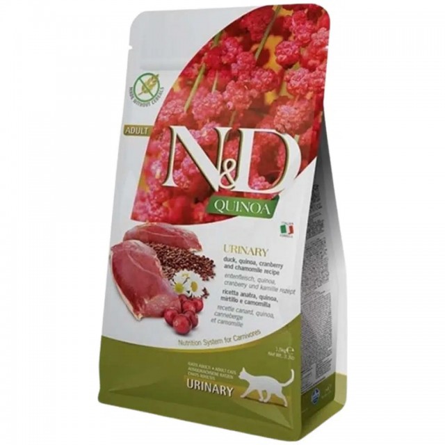 N&D Quinoa Urinary Ördekli Kedi Maması 1.5 Kg
