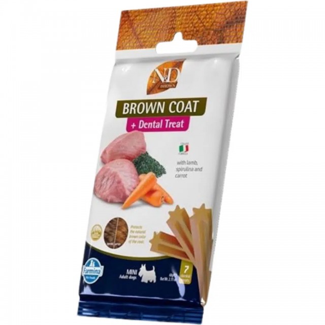 N&D Treat Dental Brown Coat Mini Köpek Ödülü 60 Gr