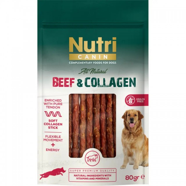Nutri Canin Beef & Collagen Biftekli ve Kolajenli Köpek Ödülü 80 Gr