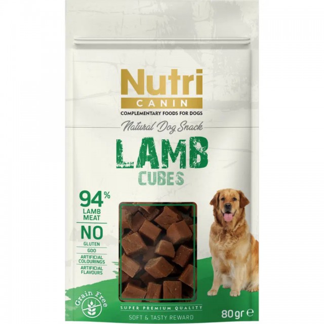 Nutri Canin Lamb Cubes Kuzu Etli Küp Köpek Ödülü 80 Gr