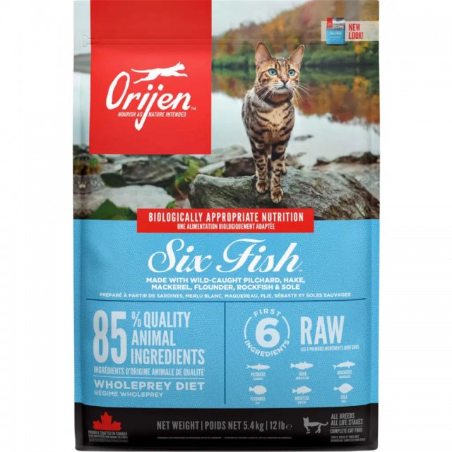 Orijen Six Fish Yetişkin Kedi Maması 5.4 Kg