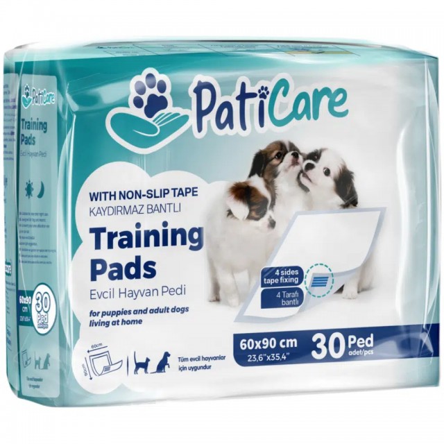 Paticare Kaydırmaz Bantlı Kedi ve Köpek Çiş Pedi 60x90 Cm 30 Lu Paket