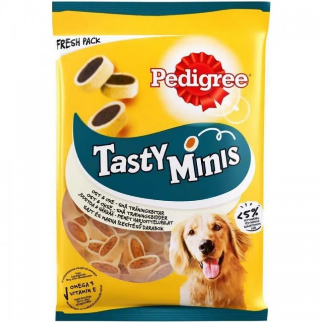 Pedigree Tasty Minis Etli ve Peynirli Köpek Ödül Maması 140 Gr